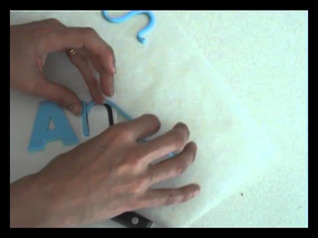 Cake decorating: How to make fondant letters 4 ways tutorial  - Ann Reardon - How To Cook That Ep009
