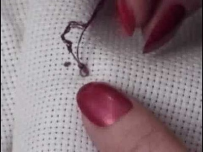 Cross Stitch and how to make the french knot