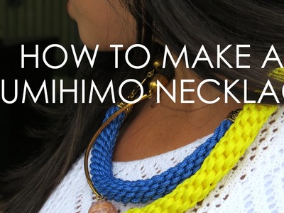 How Elle Woods would make a Kumihimo Necklace
