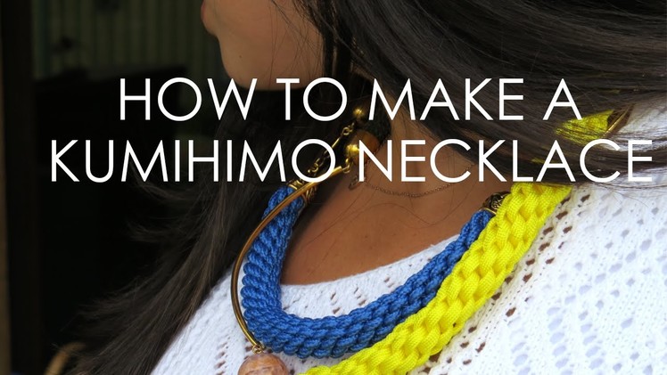 How Elle Woods would make a Kumihimo Necklace