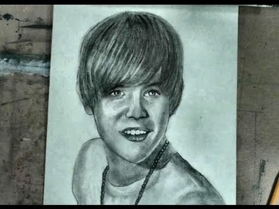 How to Draw Justin Bieber Step by Step Pencil Portrait Drawing