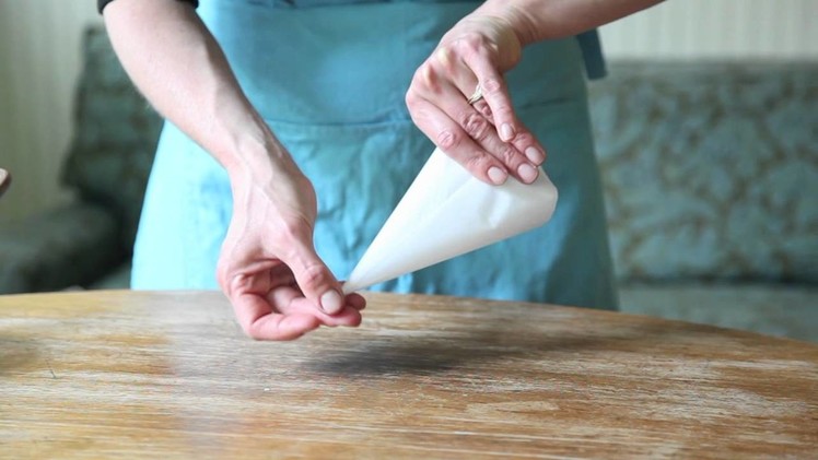 How to Fold a Parchment Pastry Bag