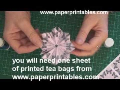 How to fold a tea bag (method 2) tutorial