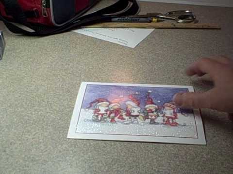 How to make a box out of a greeting card (Recycling Christmas Cards)