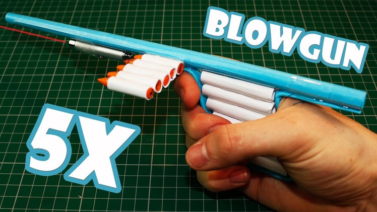 How To Make a Laser Assissted Blowgun - (Paper Gun)