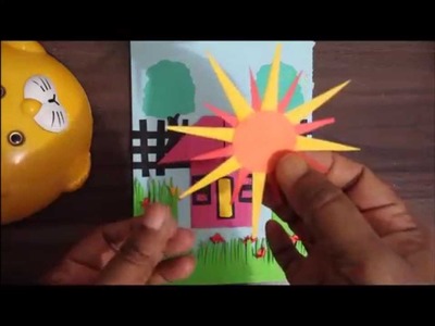 How to make a paper folding greeting card