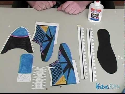 How to make a paper shoe