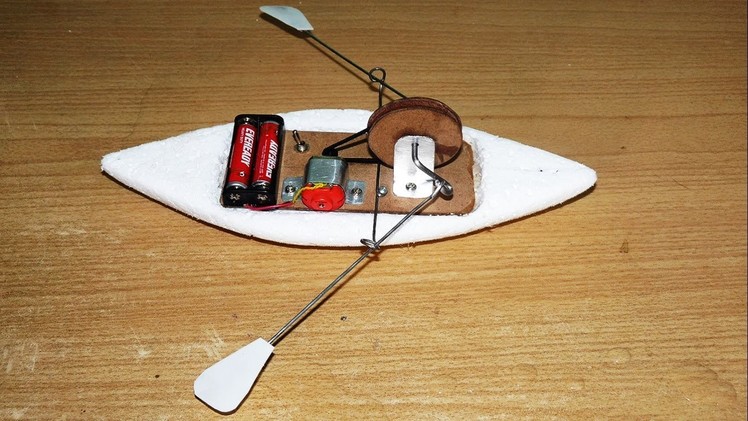 How to make a Toy Rowing Boat