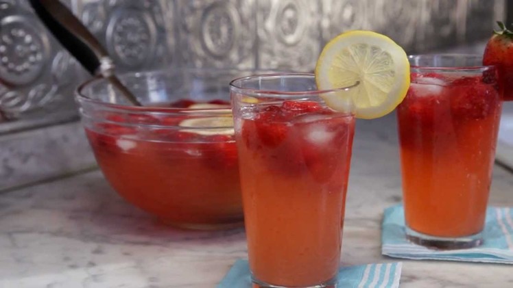 How to Make Lemon-Strawberry Punch
