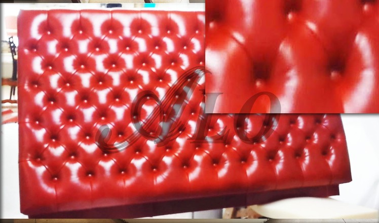 HOW TO UPHOLSTER A LEATHER TUFTED HEADBOARD - ALOWORLD