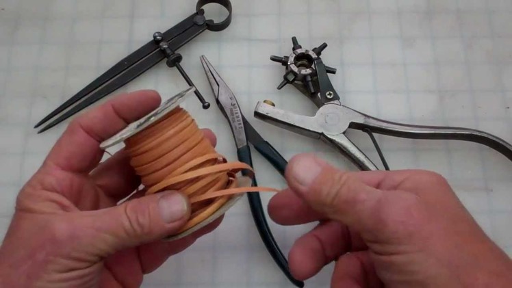 Leather lacing How to do the Whip Stitch