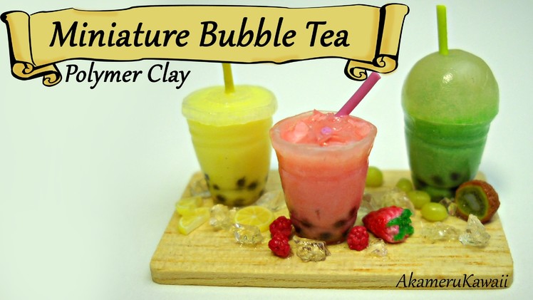 Miniature Bubble Tea Tutorial - Polymer Clay