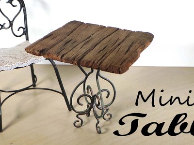 Miniature Furniture; Small Table Tutorial