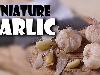 Miniature Garlic; Polymer Clay Food Tutorial