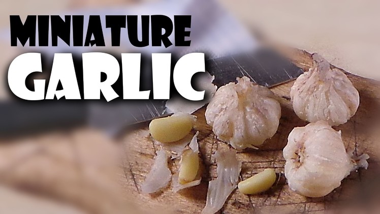 Miniature Garlic; Polymer Clay Food Tutorial
