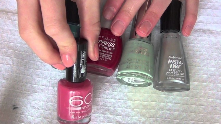 The Best: Fast drying nail polish, Ways to dry your nails and Nail polish removers