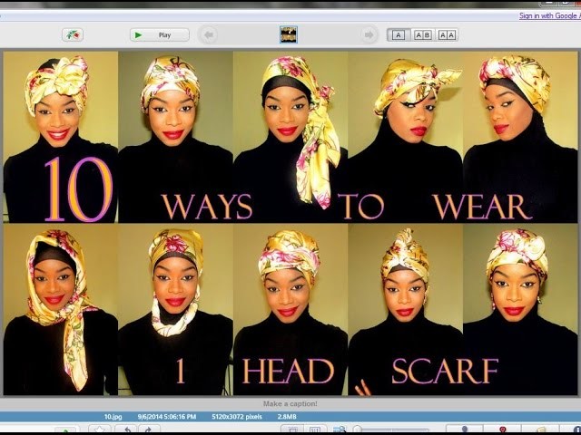 10 ways to wear 1 Head Scarf | Tutorial #30