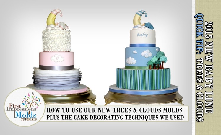 Cake Decorating Techniques & Our New Tree & Cloud Molds!