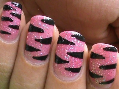 DIY: Pink Tiger Nail Art Designs | Step by Step Nail Art Tutorial