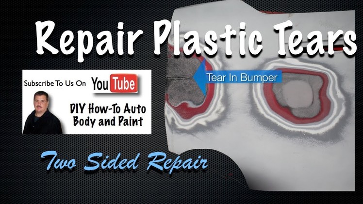 DIY Plastic Bumper Repair - How To Repair Cracks or Torn In Car Bumper Covers - Two-Sided