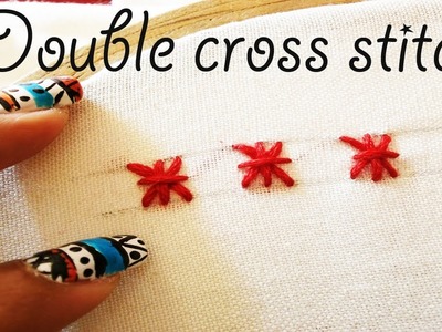 Double cross stitch: Hand Embroidery