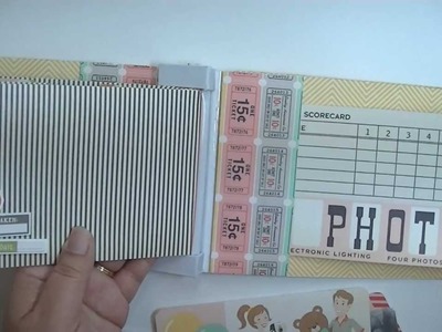 Drinking Straw Binding Tutorial October Afternoon Midway Mini Album