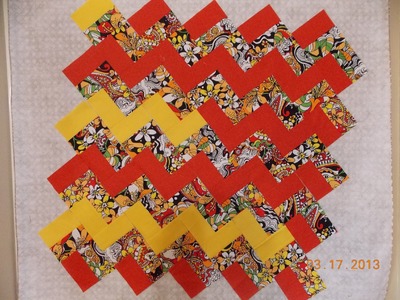 Episode 19: Redo.  How to make a zig zag zing quilt without piecing triangles!