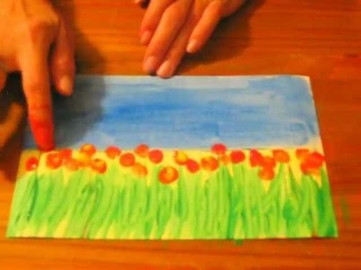 Field of Flowers: A Preschool.Early Elementary Painting Lesson