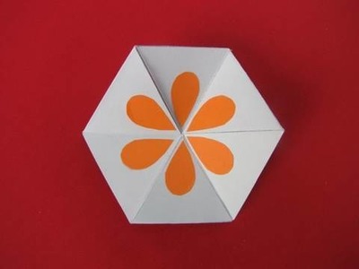 Gioco carta esagonale how to make a flexagon