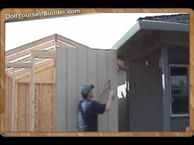 "How The Pros Build A Shed" Sample- 3 of 6 "Installing Siding"