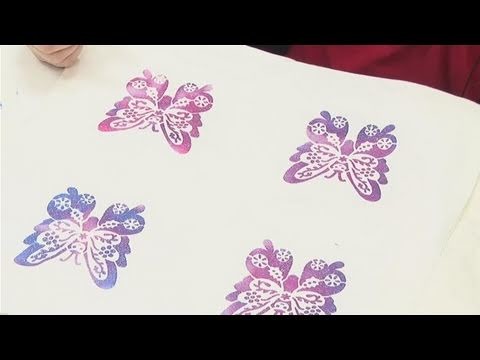 How To Apply Fabric Painting Stencils