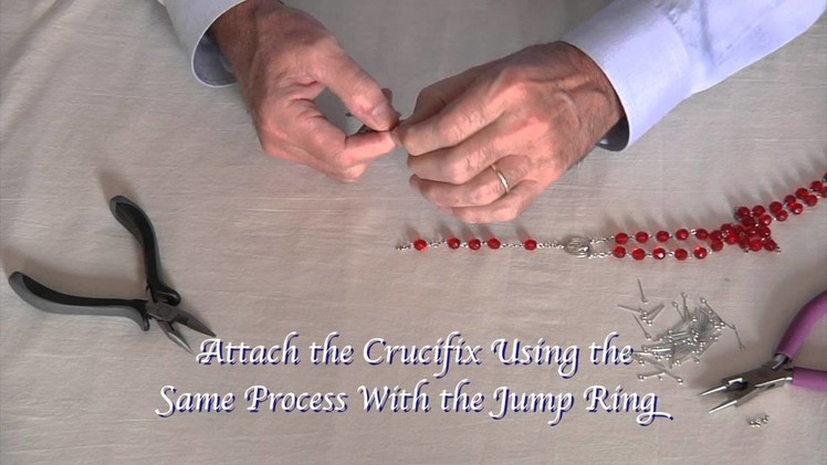 How to Attach the Crucifix - Rosary Making