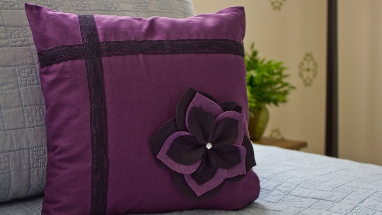How to Make a Flower Pillow Sham