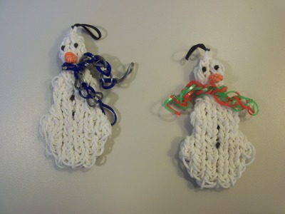 How To Make A Rainbow Loom Snowman With Three Snowballs