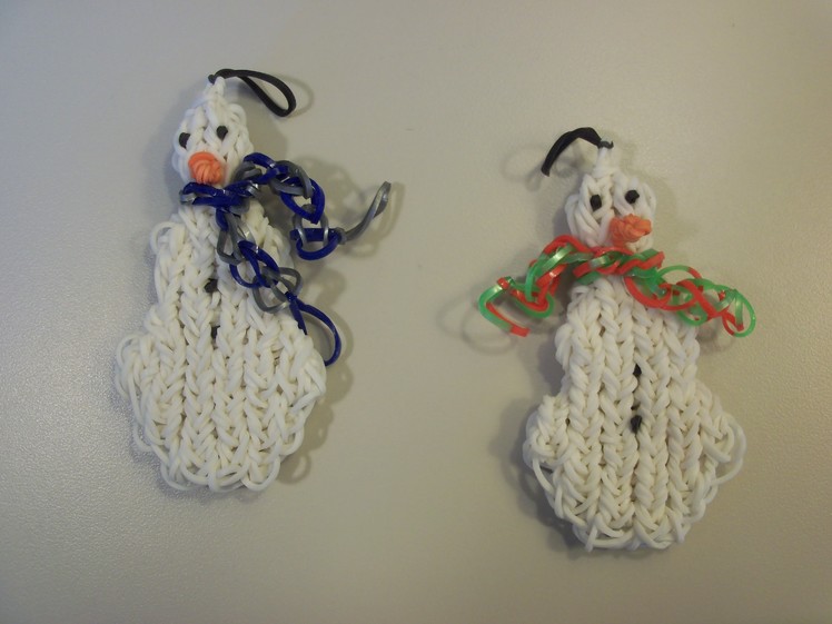 How To Make A Rainbow Loom Snowman With Three Snowballs