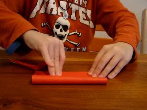 How to make a simple origami gun