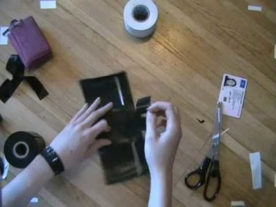 How to make a wallet with electrical tape