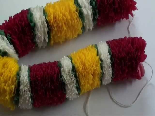 How to make plastic Garland