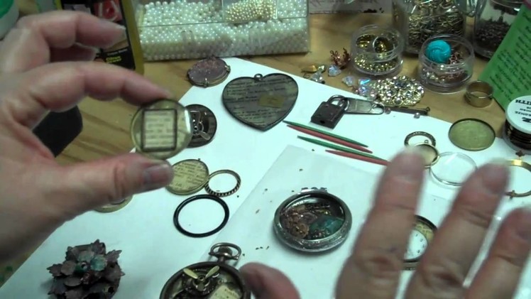 Mixing, Pouring and Creating Altered Art Bezels With ICE Resin