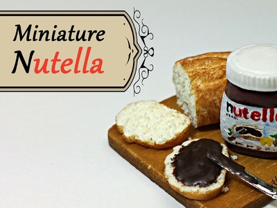 Nutella inspired Miniature - Polymer clay tutorial