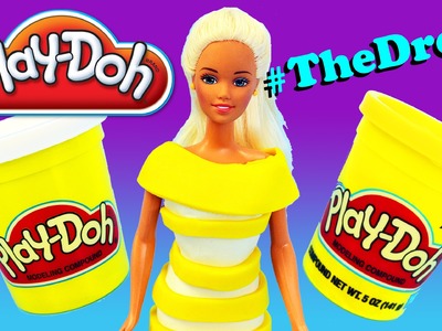 Play Doh #TheDress for Barbie How To Make The Dress out of Playdough by DisneyCarToys