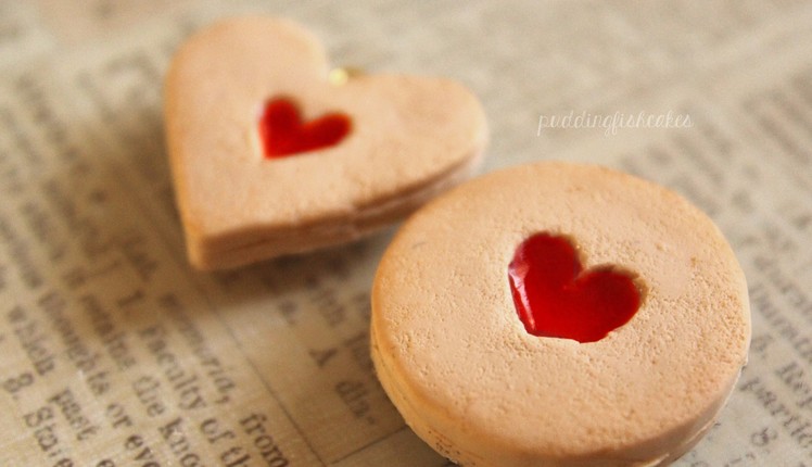Polymer Clay: Strawberry Jam Filled Valentine's Day Cookie