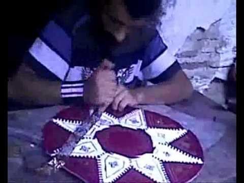 Tour of a Moroccan Leather Pouf "factory"