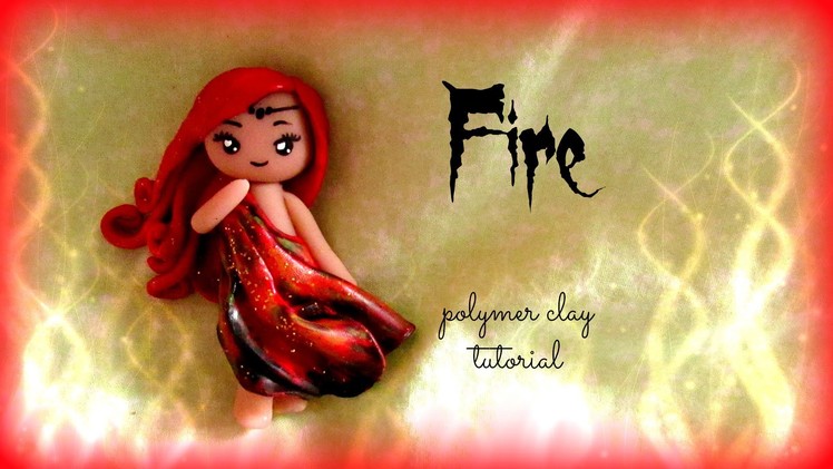 4 Elements - Fire - Polymer clay Tutorial ❀ Doll Chibi