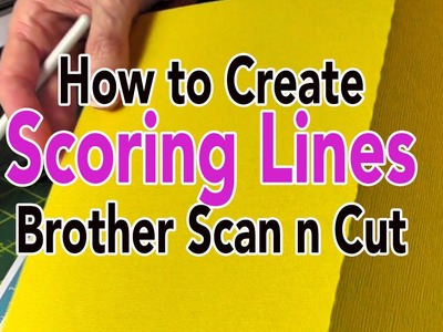 Brother Scan n Cut: Creating Score Lines Using the Path Tool - Canvas Tutorial