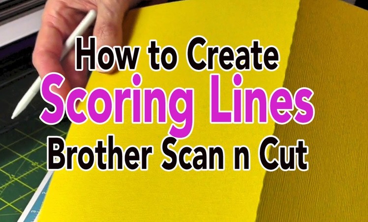 Brother Scan n Cut: Creating Score Lines Using the Path Tool - Canvas Tutorial