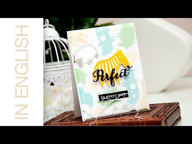 Colorful Background Stamping. Perfect in Every Way Card | Waffle Flower
