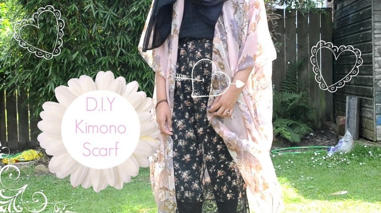 D.I.Y Easy Kimono Using a Scarf