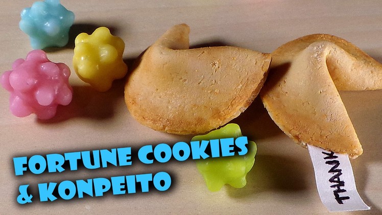 Easy Sweets; Fortune Cookie & Konpeito - Polymer Clay Tutorial