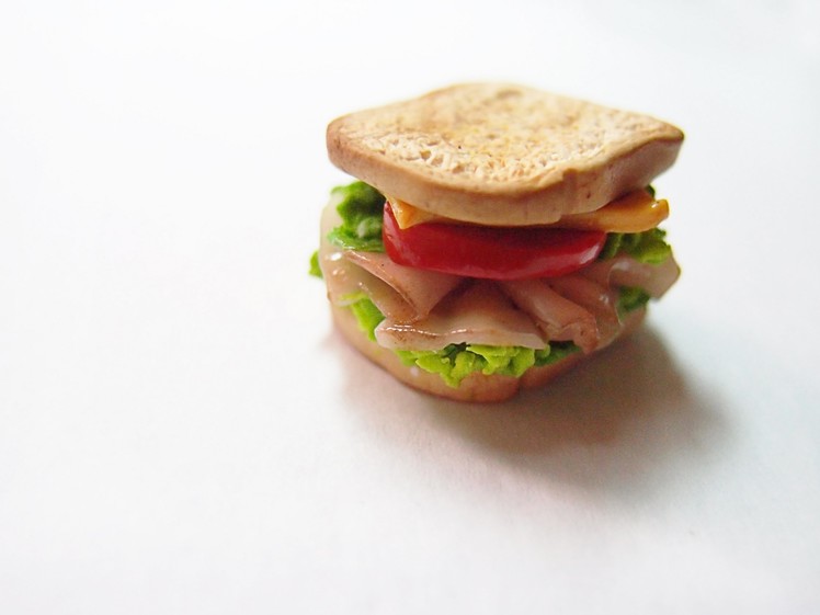 Ham Sandwich Polymer Clay Tutorial